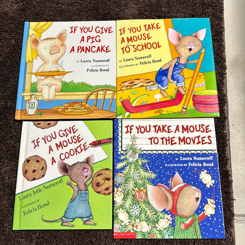 Set of 4 “If you give a...” books